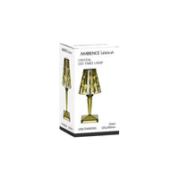 Table Lamp  Ambience Crystal Cordless LED Lamp Green 1000151