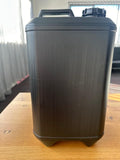 Drum Container Hex 15 Litre With Cap 58mm HDPE Plastic Black Dangerous Goods