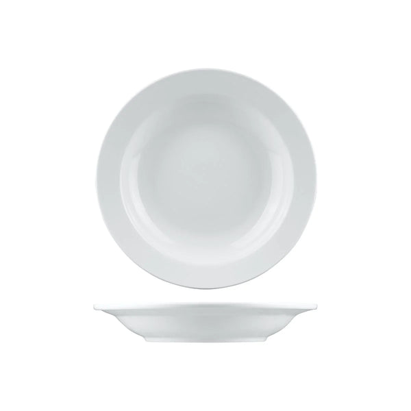 arlington long fine white ceramic bowl 23.5cm 390ml