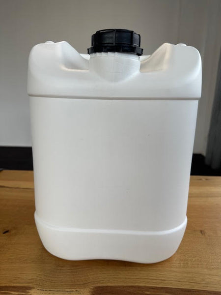 white storage drum 20 litre with 63mm opening and cap