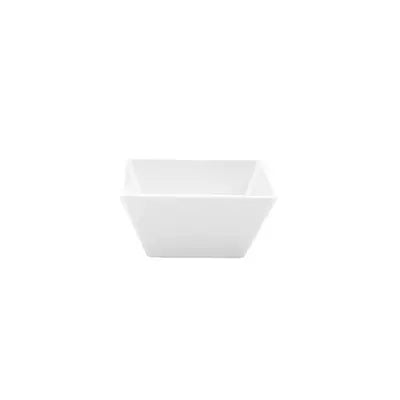 melamine white square bowl 