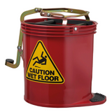 16 litre mop bucket with wringer commercial red