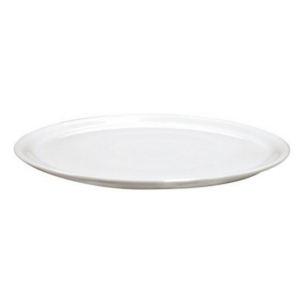 White pizza cake plate round 355ml 