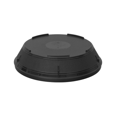 black warmer plate cover round 