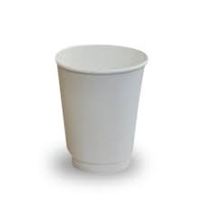 (Pack 25) White Insulated Coffee Cup Double Wall 8oz Paper Castaway CA ...