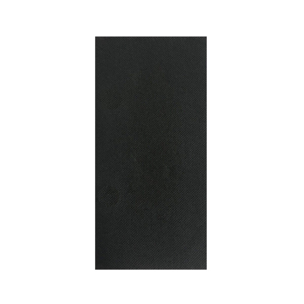 black quilted dinner napkin 1/8 gt fold 