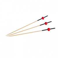 rio red and black food and drink bamboo wood skewers 12cm 