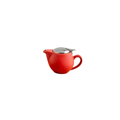 red bevande teapot 350ml with strainer 