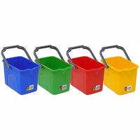 Cleaners Utility Bucket Rectangle With Handle 9 Litre Heavy Duty