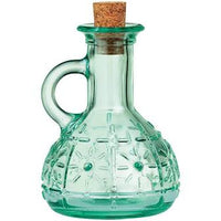 olive oil bottle 220m green with cork top