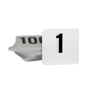 table numbers large black on white 1-100