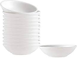 white butter soy dish round crockery