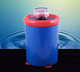 portable blue and red sink glass washer with suction cup feet