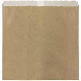 Paper Bag 2 Square Brown With Greaseproof Lining Bags PACK 500