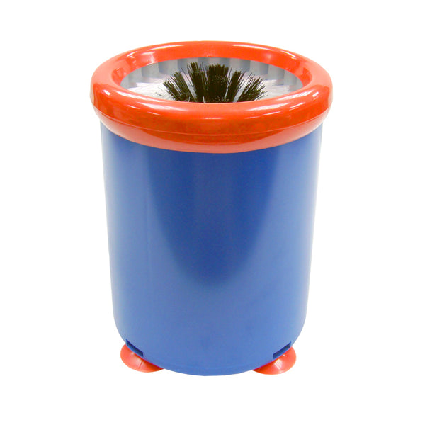 portable blue and red sink glass washer with suction cup feet