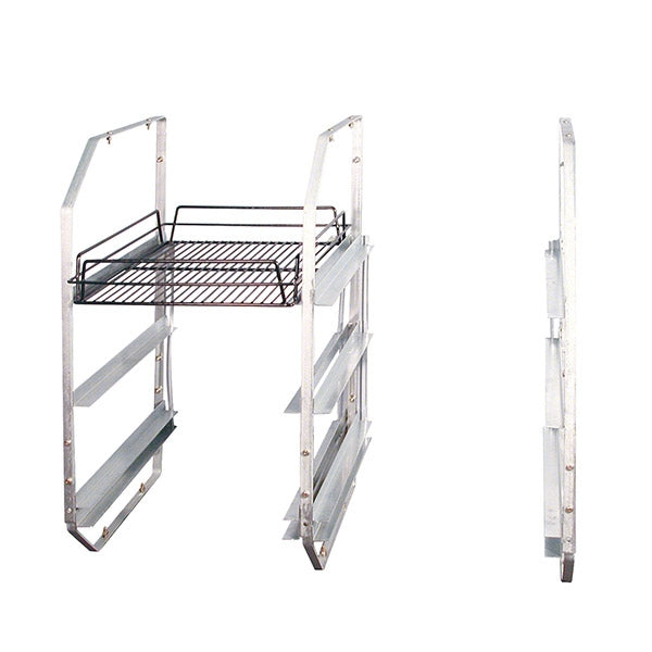 Under Bar Glass Rack 3 Tier Stainless Steel Santos Online Supplies