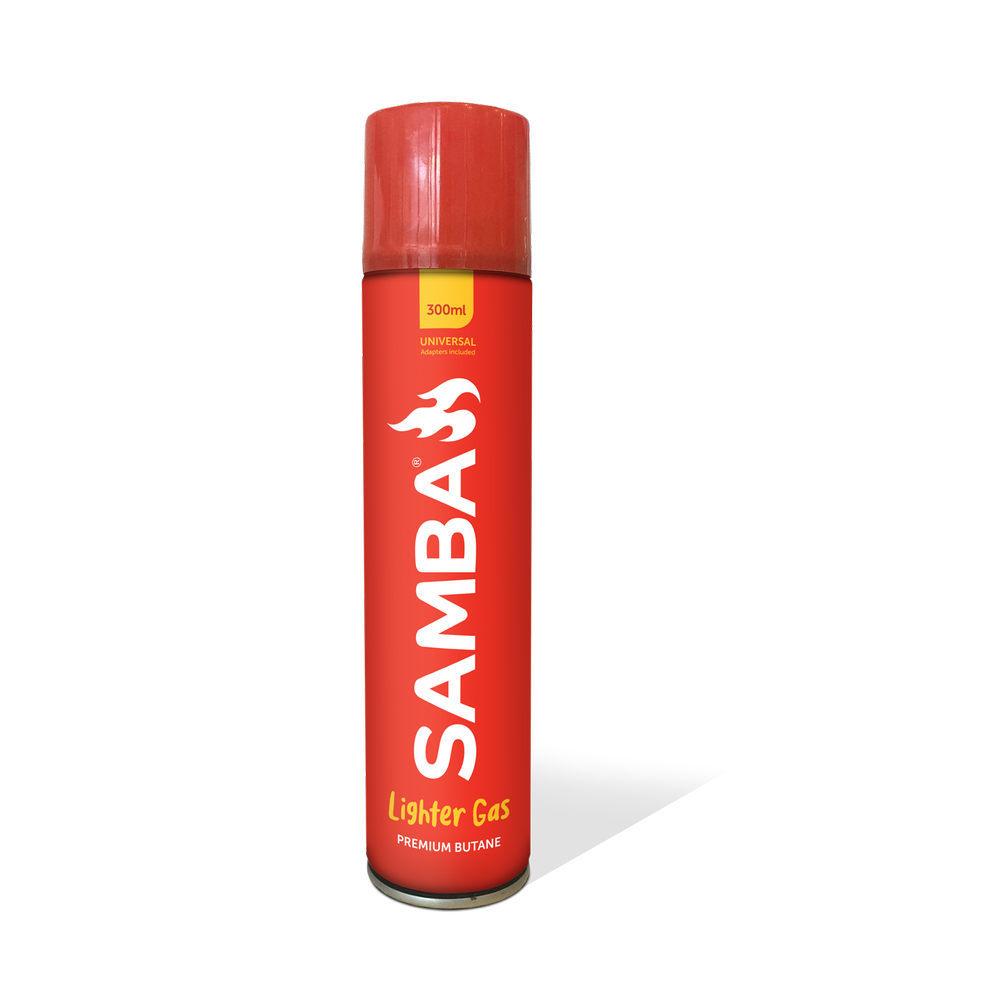 Butane Gas Lighter Refill Can 300ml Samba 3170873 Red Santos Online