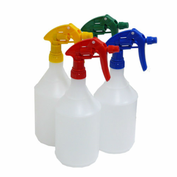 plastic 500ml and 1 litre chemical cleaning bottles trigger spray nozzle