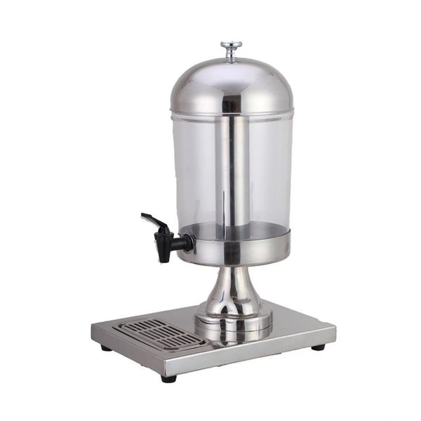 water juice dispenser single stainless steel with polycarbonate cannister