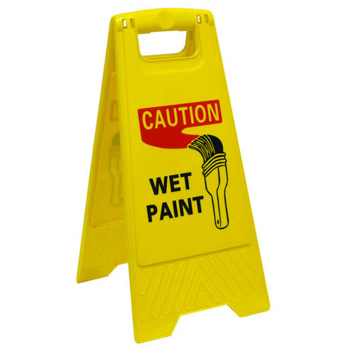 Caution Wet Floor Sign Yellow CSIGNWP Height 60cm