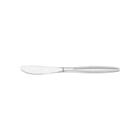 Silver  stainless steel serrated dessert knife 