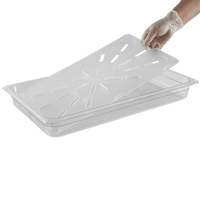 full size 1/1 drain plate clear polycarbonate