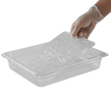 Food Pan Gastronorm Drain Plate Clear 1/2 Full Size 08882