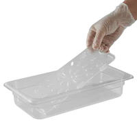 clear drain plate 1/3 polycarbonate
