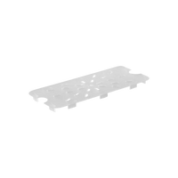 clear drain plate 1/3 polycarbonate 