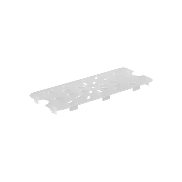 clear drain plate 1/3 polycarbonate 