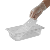 Food Pan Gastronorm Drain Plate Clear 1/4 Full Size 08884
