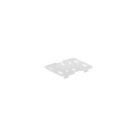 Clear drain plate 1/6 size for gastronorm food pans