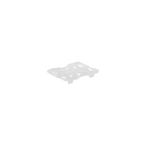 Clear drain plate 1/6 size for gastronorm food pans