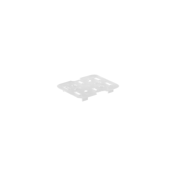 Clear drain plate 1/6 size for gastronorm food pans