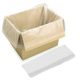 1000 PCS Clear Weld Gusset Liner Bags Food Grade MaxValu  63 x 63 + 38 cm H39225WG
