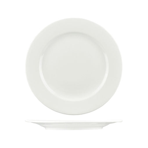 White Round Wide Rim Plate 185mm Classicware LF1102 – Santos Online ...