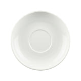 White Cappuccino Saucer 152mm NO RIM LF1121