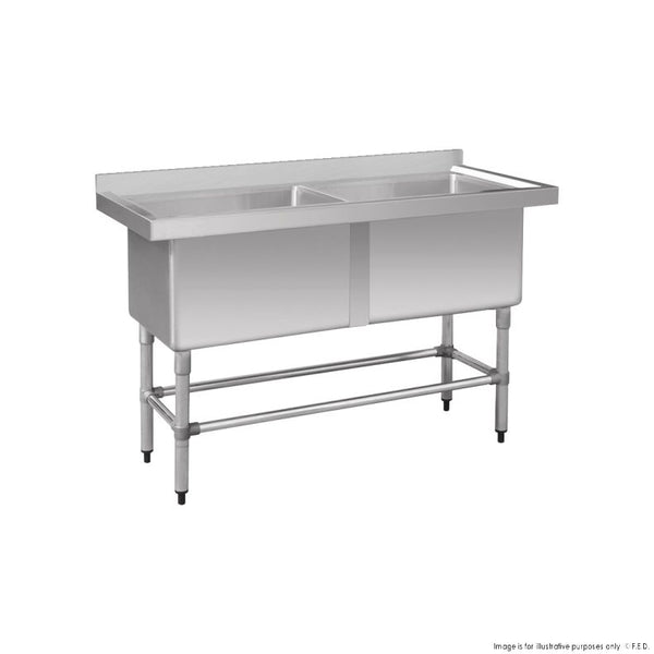 Stainless Steel Double Deep Pot Sink 1410-6-DSB