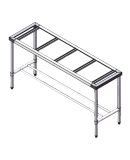 1500-6-WB-S S/S Legs with Double Centre Brace - 600mm Deep