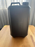 Drum Container Hex 15 Litre With Cap 58mm HDPE Plastic Black Dangerous Goods