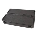 Foldable Insulated Food Transport Box Grey – Commercial Catering Delivery Carrier 16293 Grey