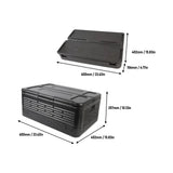 Foldable Insulated Food Transport Box Grey – Commercial Catering Delivery Carrier 16293 Grey