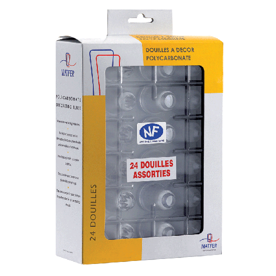 Eurochef Various Piping Tubes (set of 24) - 166003