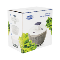 Salad Leafy Greens & Herb Spinner Push 6 Litre Hands On 19143 Printed Box