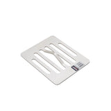 Stainless steel fish and meat grill press rectangular