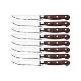 Steak Knive Pakkawood Handle Full Tang Set 8pc 235mm