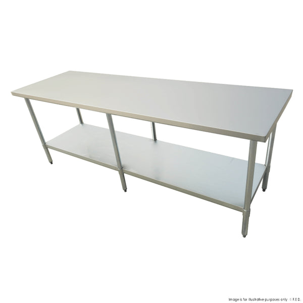 Economic 304 Grade Stainless Steel Table 2100x700x900 - 6 legs