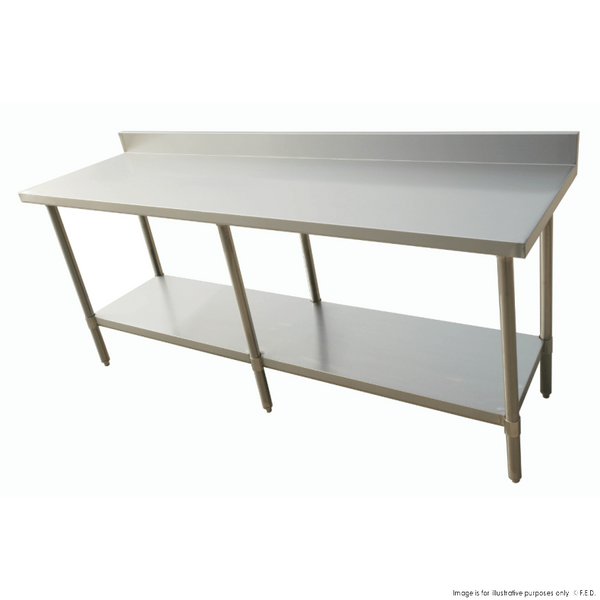 Economic 304 Grade Stainless Steel Table with splashback  