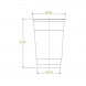 Biopak 700ml Cup Biocup R-700Y SLEEVE 50