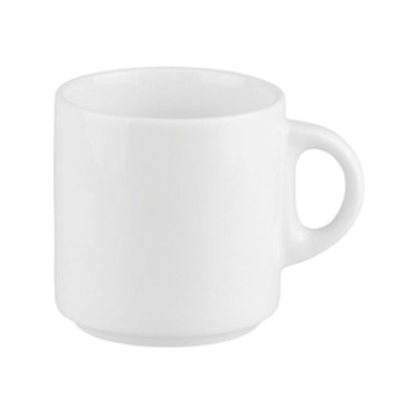 White L.F Stackable Foot Mug 300ml